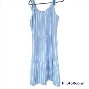 Beach Lunch Lounge Striped Summer Dress Beach Cover up sz. XL #A1